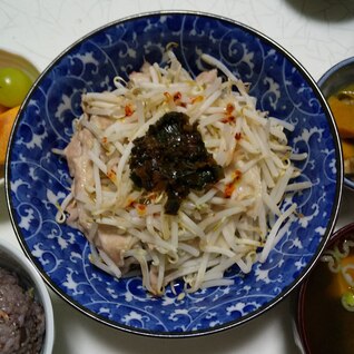 豚の三枚肉のモヤシミルフィーユ鍋
